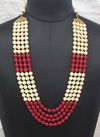 Red Indian Sparkly Designer For Party And Functions Wedding Wear Latest New Fancy Mala Collection 1260 Red
